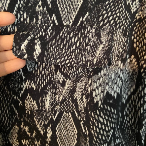 • New York & Company • belted snakeskin military dress - Picture 5 of 9